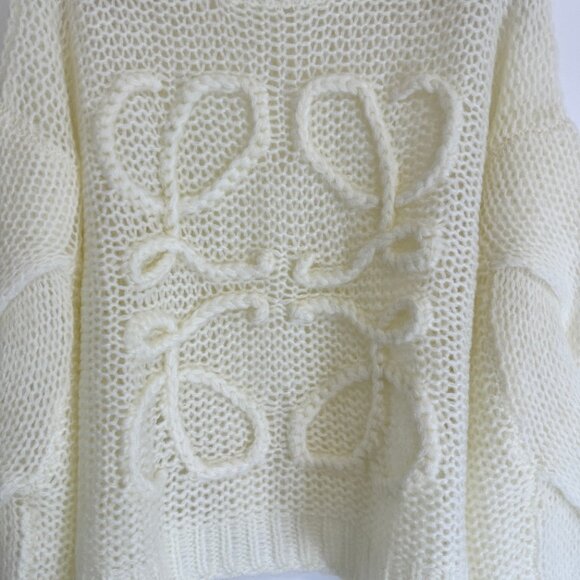 Loewe Anagram open-knit mohair-blend jumper - Picture 7 of 12